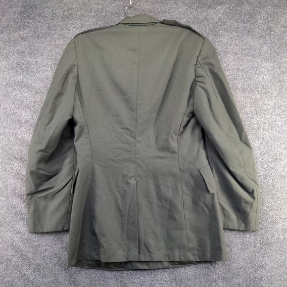 U.S. Army Men's Serge Green Coat Class 3 Type III Size 39L Dress Jacket Military - Picture 6 of 16